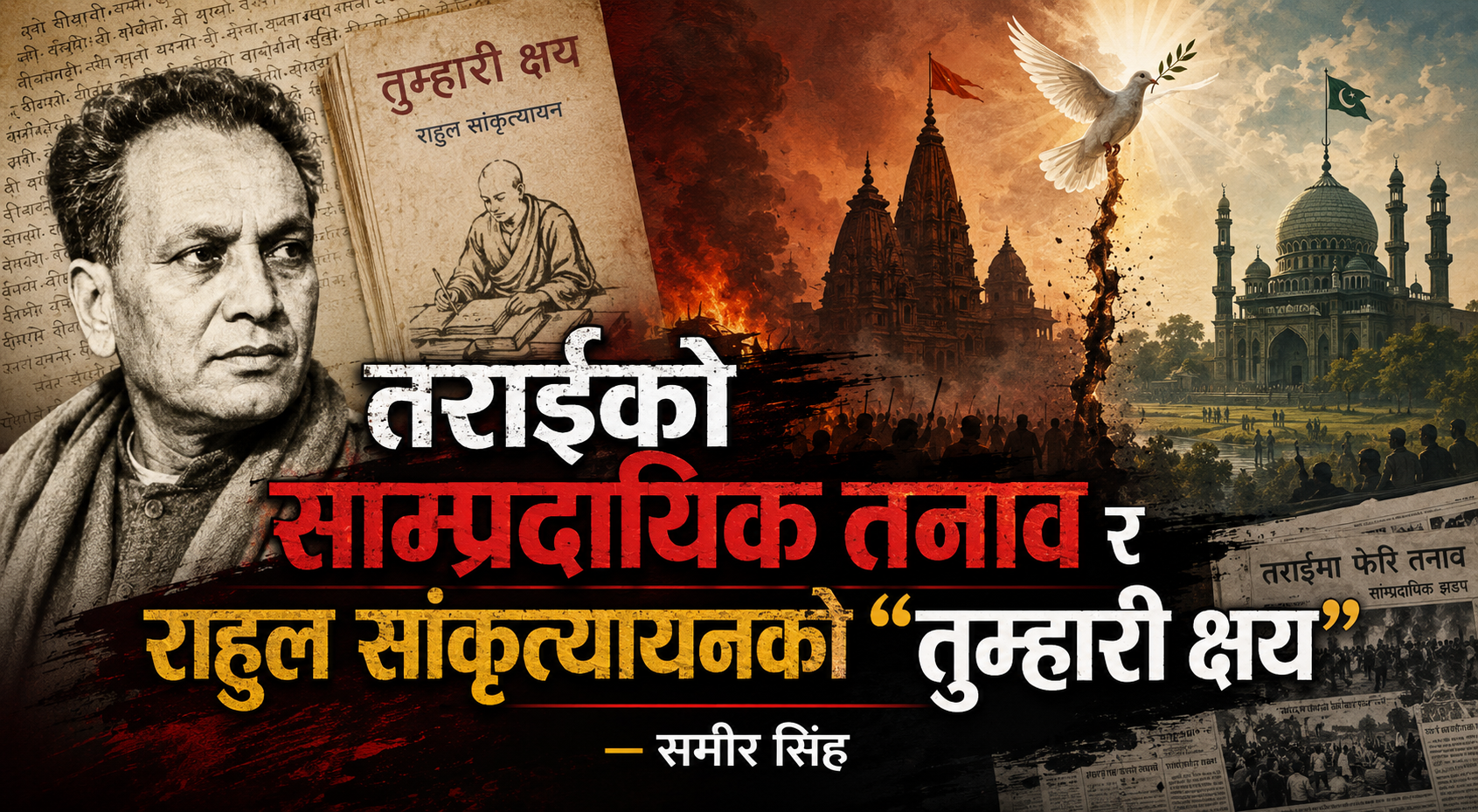 तराईको साम्प्रदायिक तनाव र राहुल सांकृत्यायनको तुम्हारी क्षय